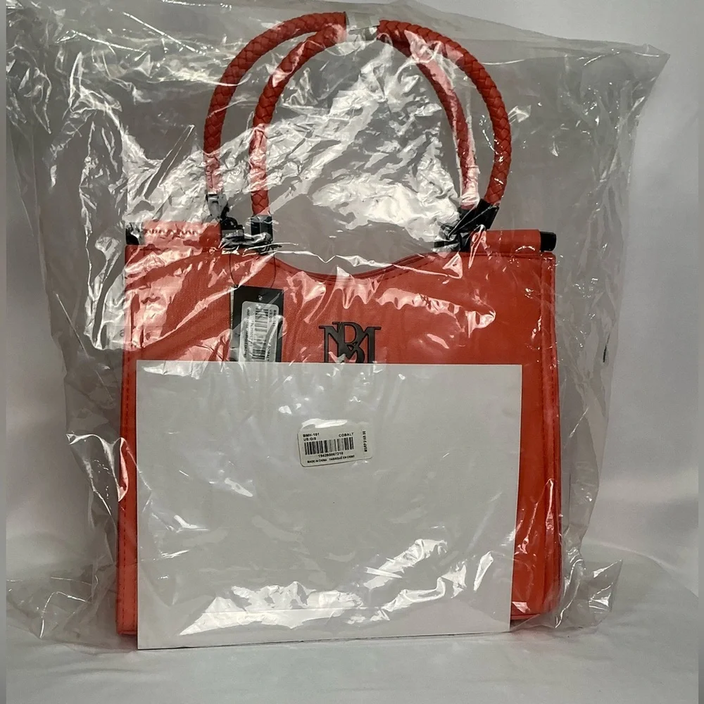 Badgley Mischka Coral crossbody Handbag tote New - Picture 11 of 11